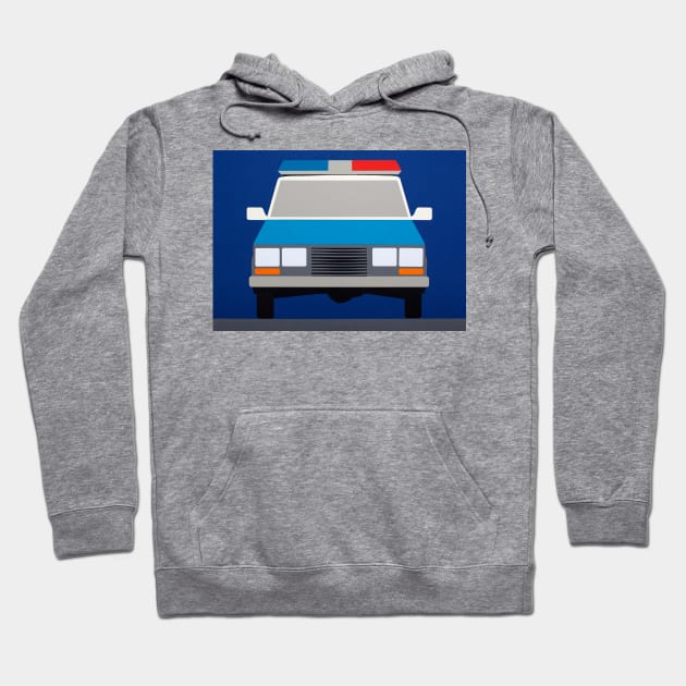 Police Car 1988 Hoodie by Rosi Feist